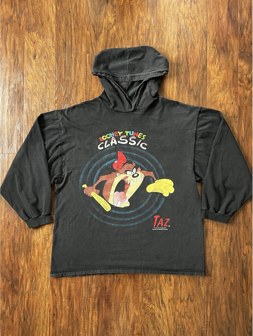 Vintage TAZ Baseball shirt 1990s 1993 Looney Tunes Rare Size L Single Stitch
